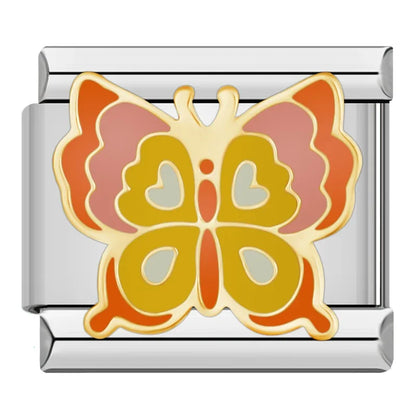 Casino & Butterfly Italian Charms — Poker, Dice, 777, Win Crown, Money Bag & Happy Camper