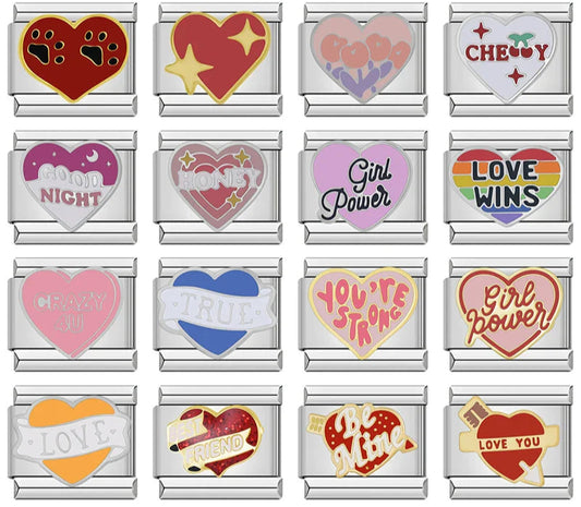 Romantic Heart Love Charms Italian  ZH031