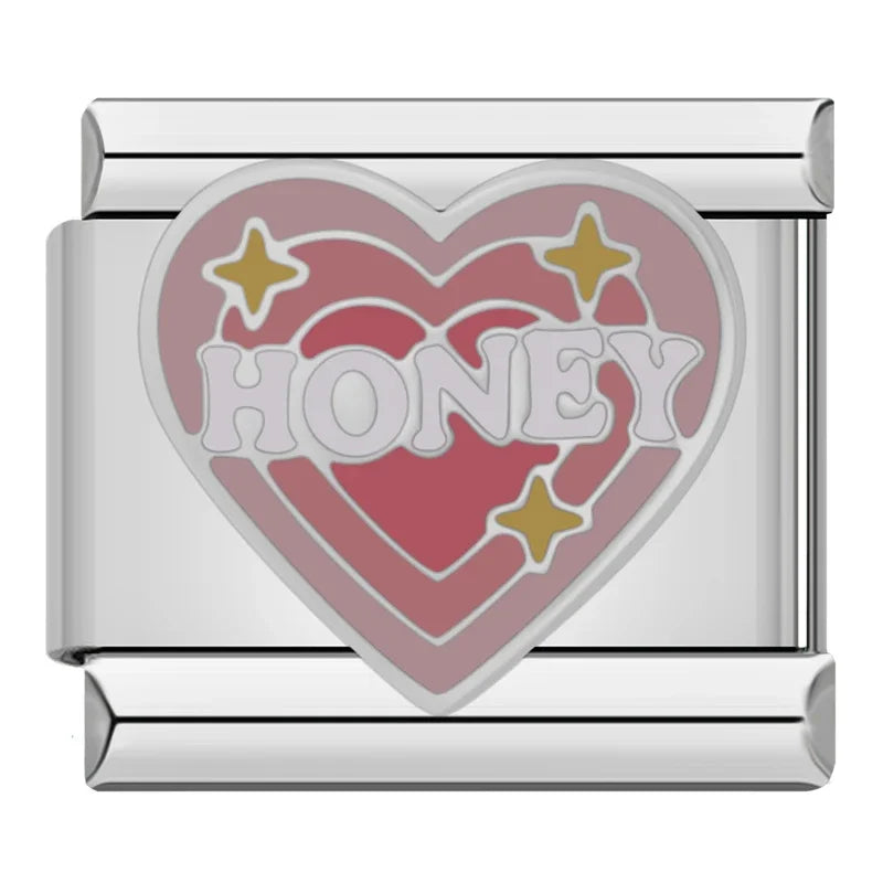 Romantic Heart Love Charms Italian  ZH031