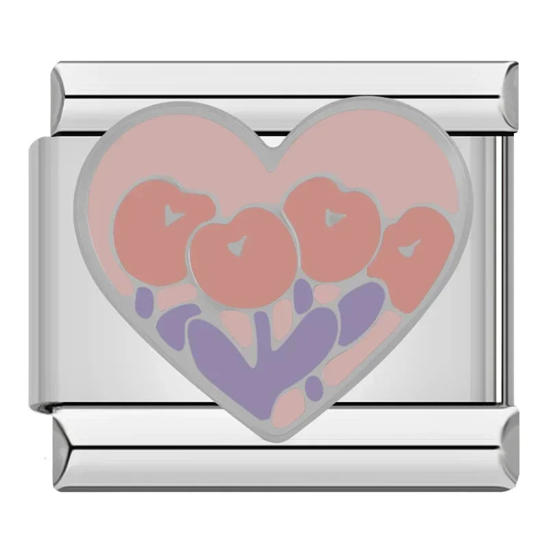 Romantic Heart Love Charms Italian  ZH031