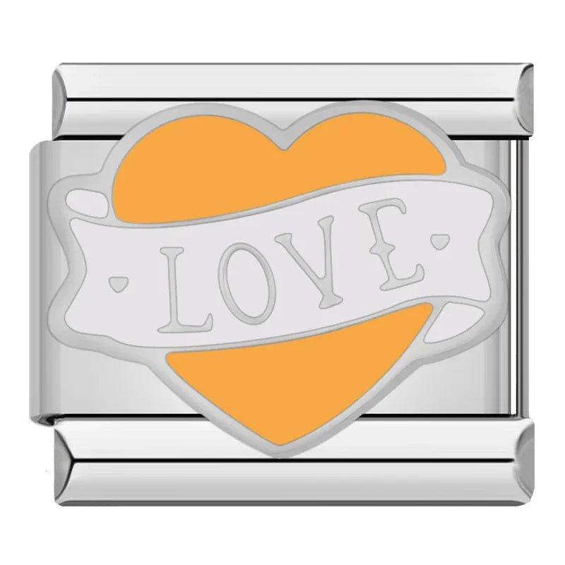 Romantic Heart Love Charms Italian  ZH031