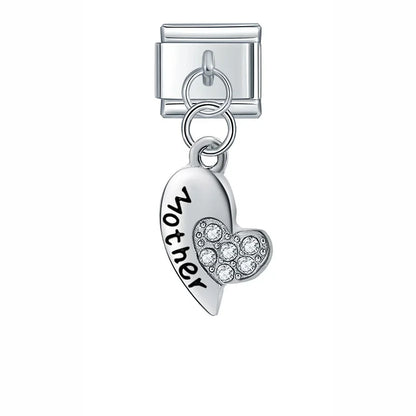 Enamel Bee & Honeycomb Dangle Charm for Charm Bracelets