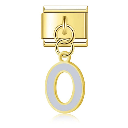 The Colourful Golden Lowercase Letter Dangle Charm A–Z