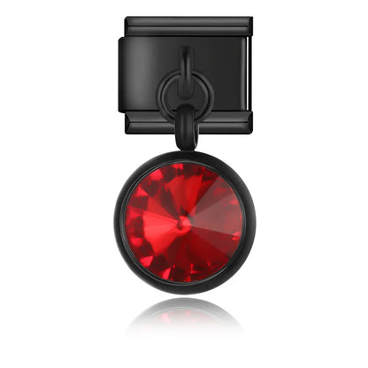 The Black Coloured Diamond Dangle Charm