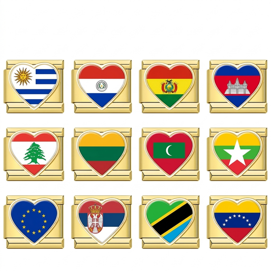 Golden Heart National Flag TZ295-Gold