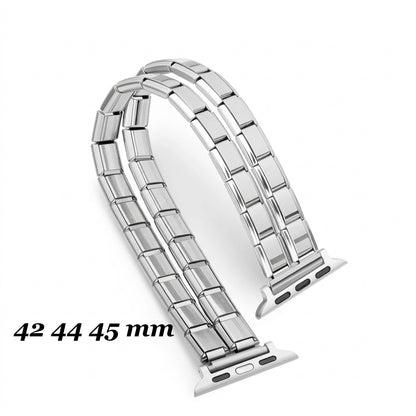 Double Band Apple Watch Charm Bracelet Adapter — Italian Charm Compatible Apple Watch Band