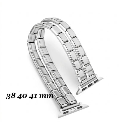 Double Band Apple Watch Charm Bracelet Adapter — Italian Charm Compatible Apple Watch Band