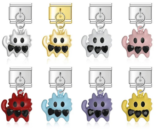 cute colorful cat and deer charms
