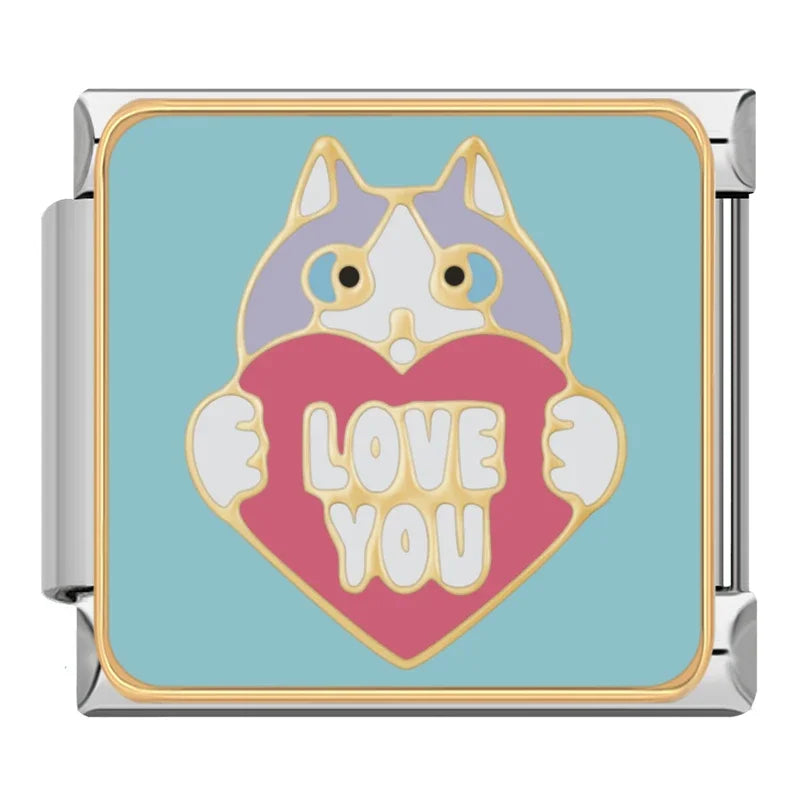 Cat italian charms  DJ1296