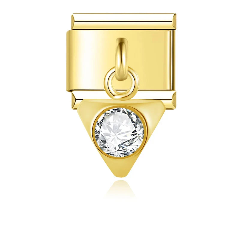 Round Star Heart CZ  DJ1466