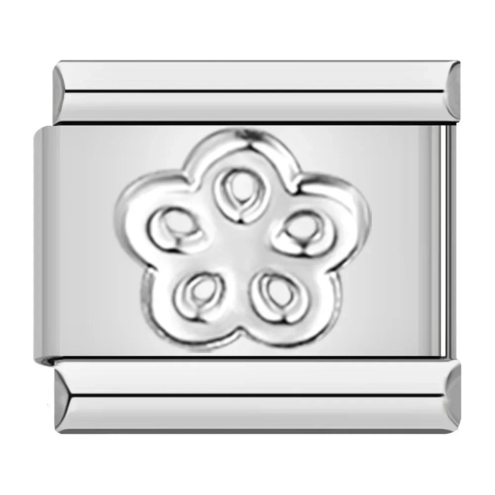 Daisy Heart Flower Butterfly Cross  DJ001