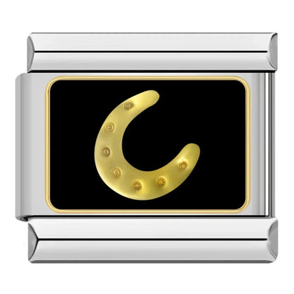 Silver & Gold Classic Symbol Italian Charms — Heart, Cross, Butterfly, Angel & Crown