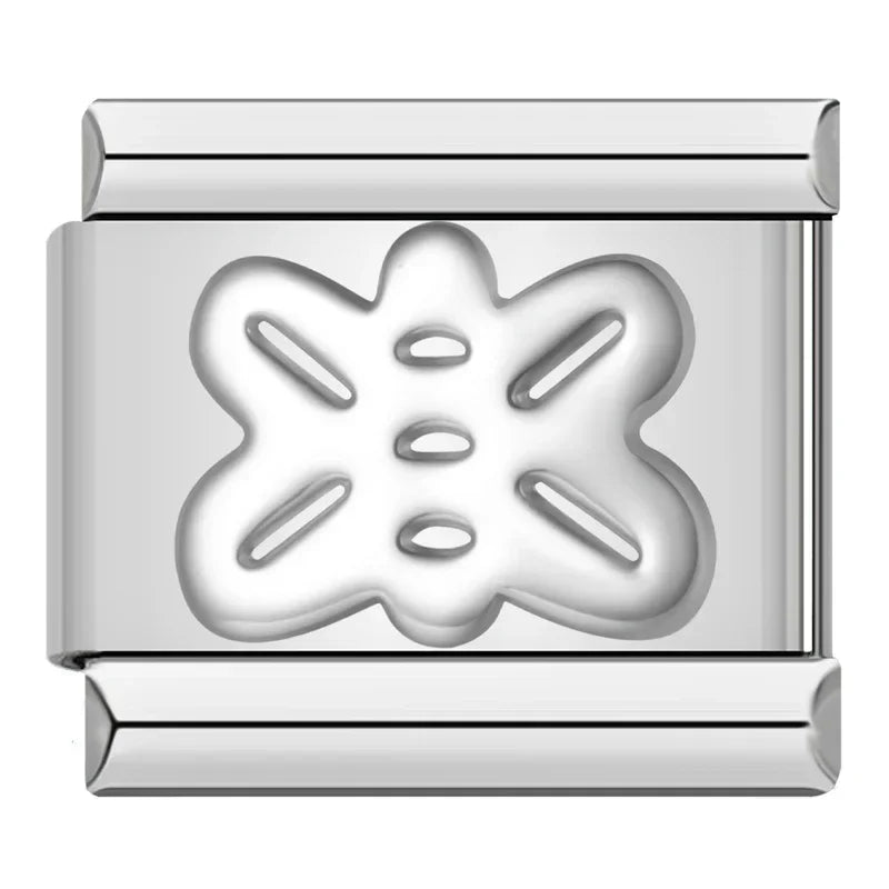 Daisy Heart Flower Butterfly Cross  DJ001