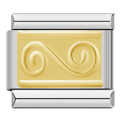 Silver & Gold Classic Symbol Italian Charms — Heart, Cross, Butterfly, Angel & Crown