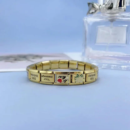 Feminine Beauty & Lifestyle Italian Charms — Woman, Stiletto, Lips, Be Nice & Cocktail Links