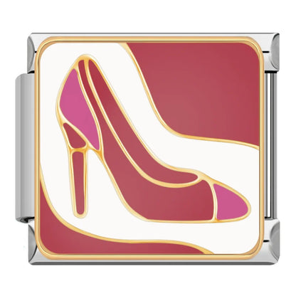 Feminine Beauty & Lifestyle Italian Charms — Woman, Stiletto, Lips, Be Nice & Cocktail Links