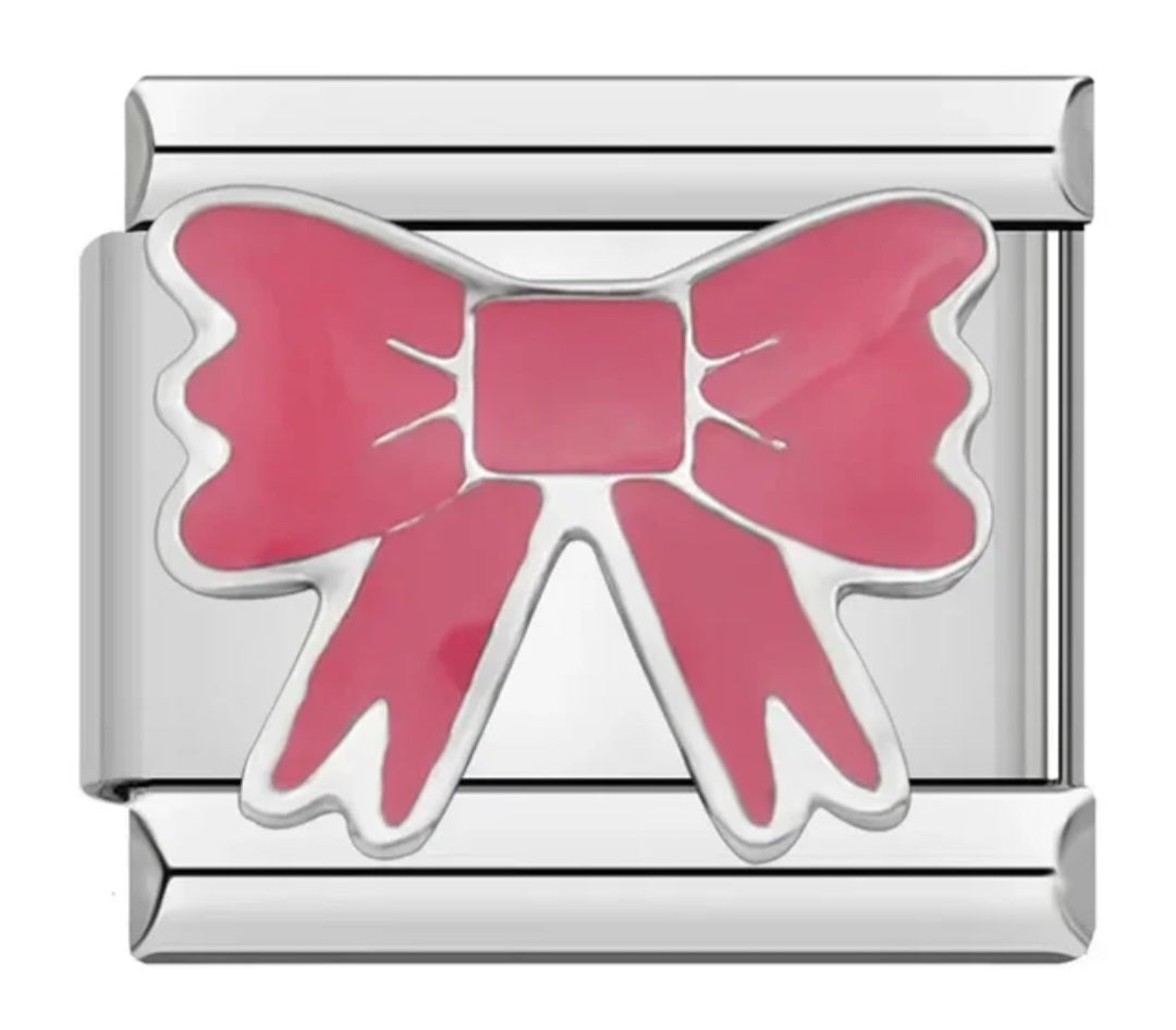 PINK BOW CHARM