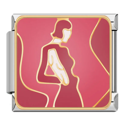 Feminine Beauty & Lifestyle Italian Charms — Woman, Stiletto, Lips, Be Nice & Cocktail Links
