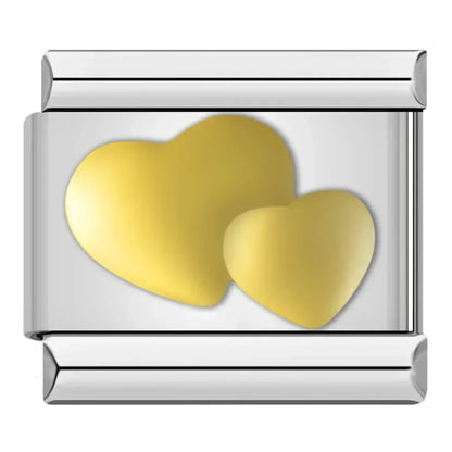 Silver & Gold Classic Symbol Italian Charms — Heart, Cross, Butterfly, Angel & Crown