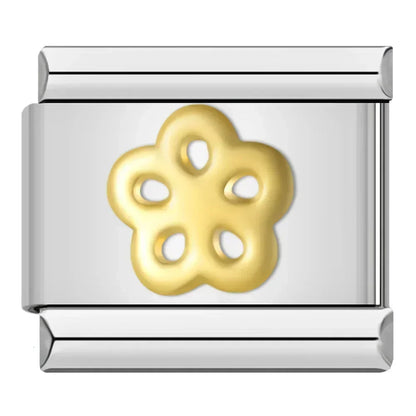 Silver & Gold Classic Symbol Italian Charms — Heart, Cross, Butterfly, Angel & Crown