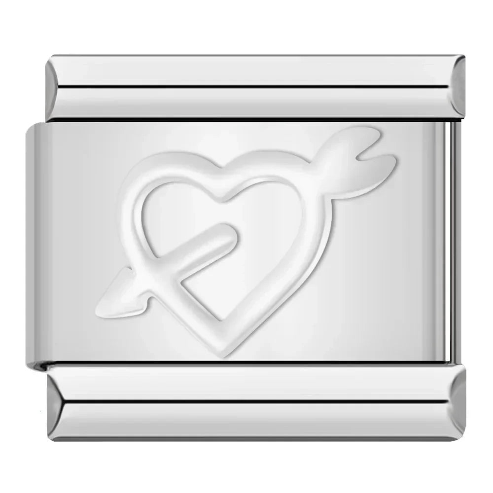 Daisy Heart Flower Butterfly Cross  DJ001
