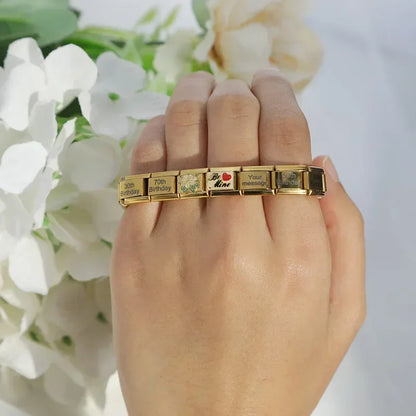 Feminine Beauty & Lifestyle Italian Charms — Woman, Stiletto, Lips, Be Nice & Cocktail Links