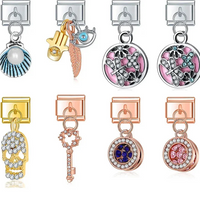 Enamel Lion & Lioness Dangle Charm for Charm Bracelets