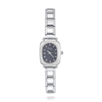 Retro Rounded Rectangle Italian Charm Watch — Vintage-Inspired Watch Bracelet