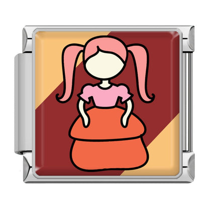 Brown Celebration & Autumn Italian Charms — Thanksgiving, Harvest & Autumn Icon Charm Links