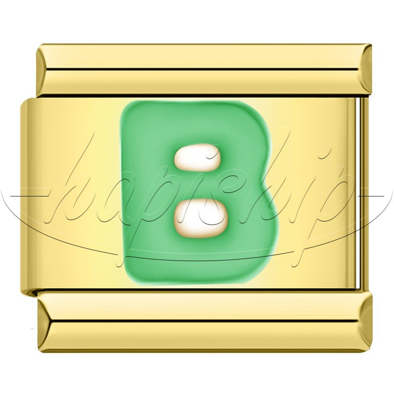 Golden Green 26 Letter DJ2024