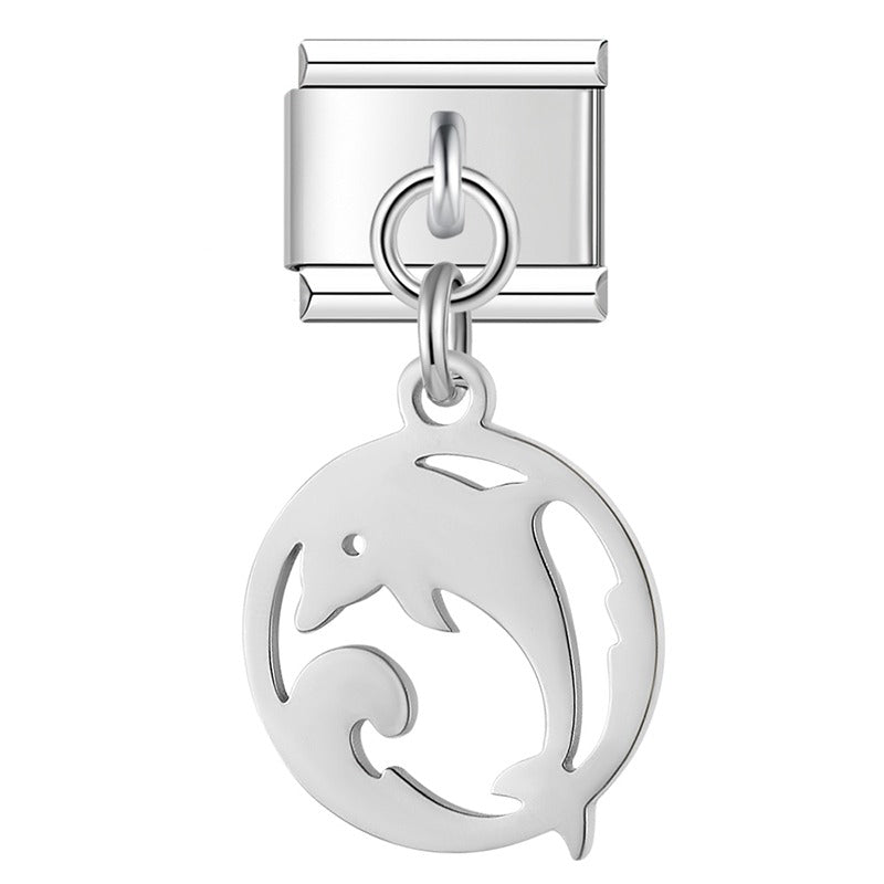 Ocean Beach Trees Dolphins Seahorses DJ1561