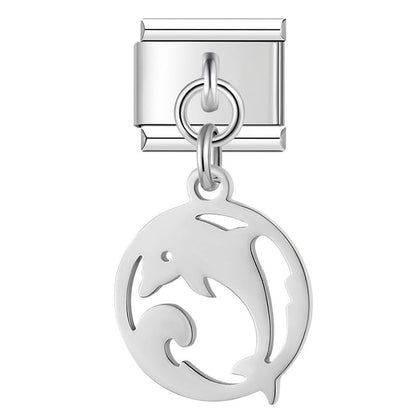Enamel Crown & Tiara Dangle Charm for Charm Bracelets