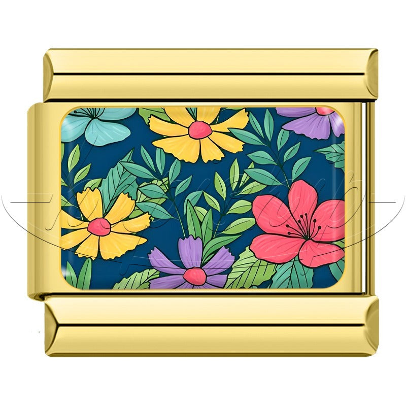 Golden Colors Flower  TZ089-Gold