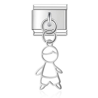 Enamel Santa Claus Dangle Charm