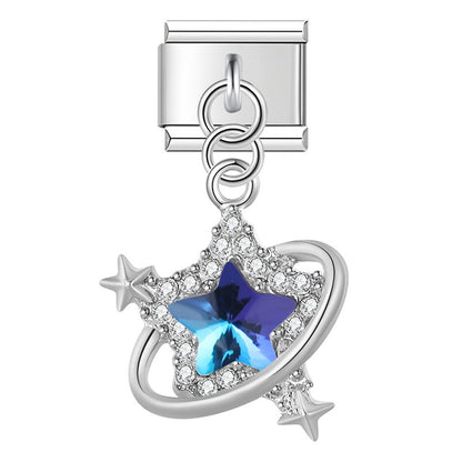 The Celestial Star & Botanical Pearl Dangle Charm