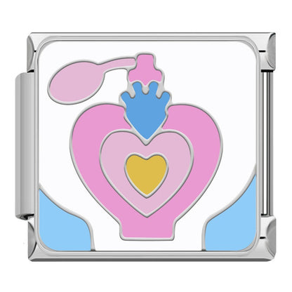 Charming Pink & Blue Fashion Icon Italian Charms — Handbag, Shoe, Bow & Fashion Dangle Links