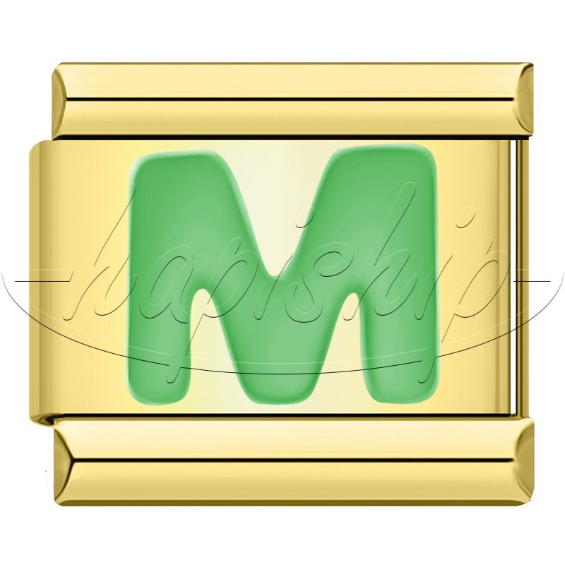 Golden Green 26 Letter DJ2024