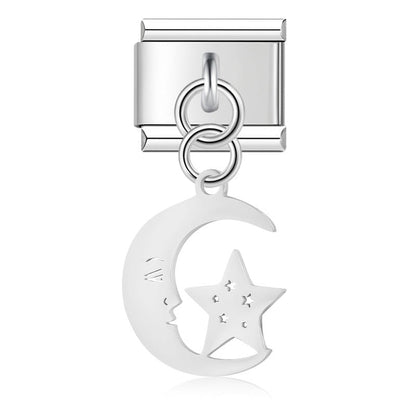 Mystical Moon & Magic Cutout Dangle Charm