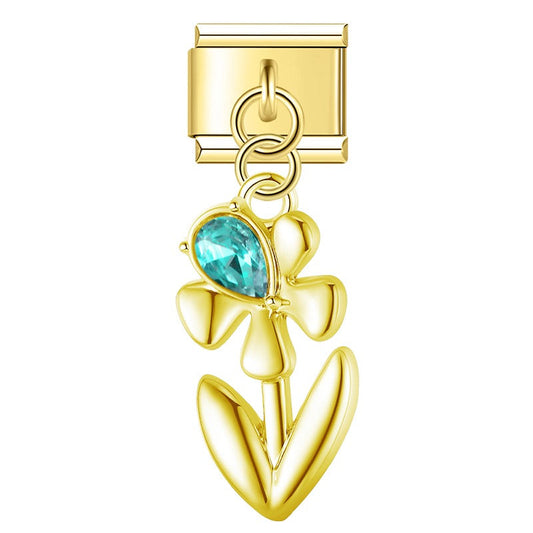 The Luxe Crystal Bloom Dangle