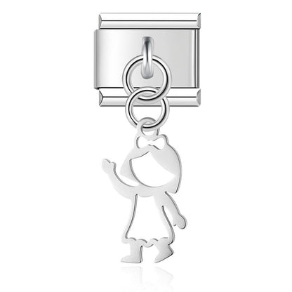 Enamel Santa Claus Dangle Charm