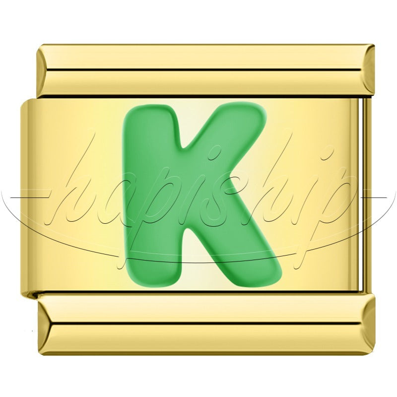 Golden Green 26 Letter DJ2024