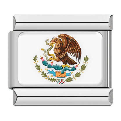 Mexican Fiesta & Heritage Italian Charms — Sombrero, Sugar Skull, Guitar, Piñata & Taco Links