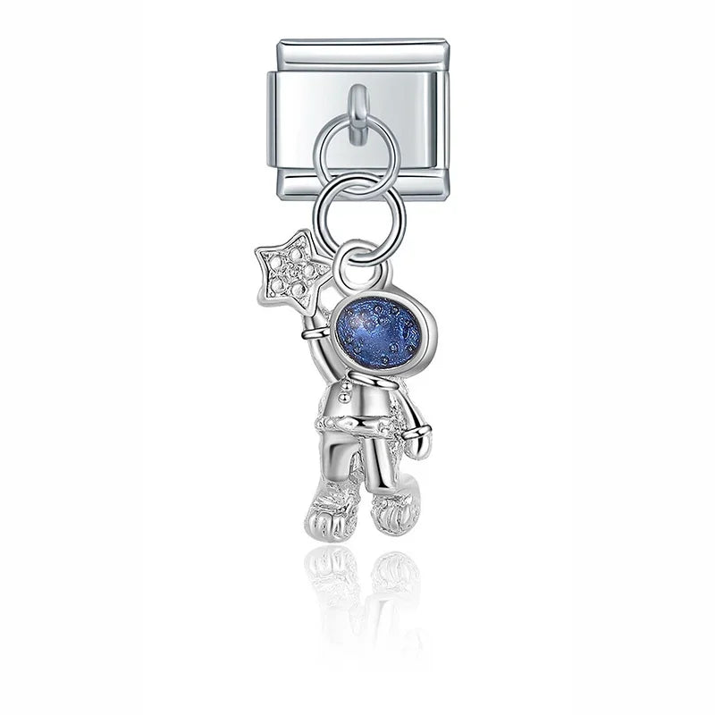 Astronaut dangle Italian charm, by Charmtastic