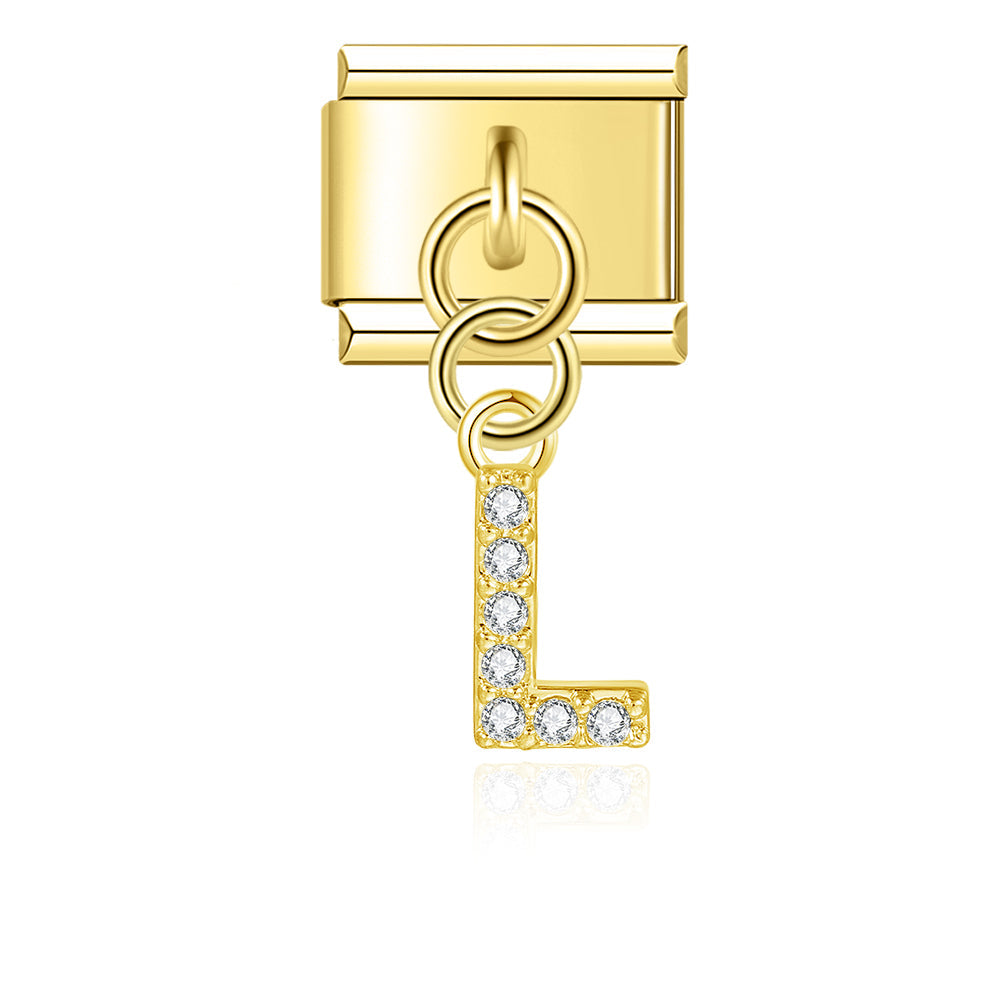 gold / silver  Letters charms  DJ2293