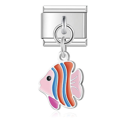 Sculpted Enamel Penguin Dangle Charm