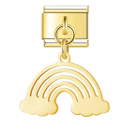 Enamel Crown & Tiara Dangle Charm for Charm Bracelets