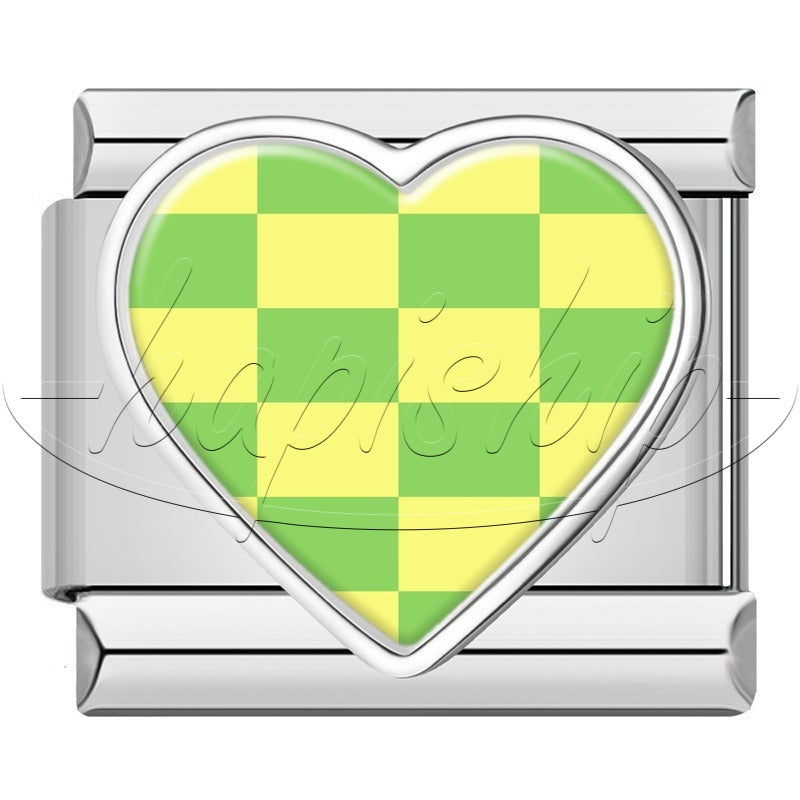 Colorful Grid Heart  TZ158