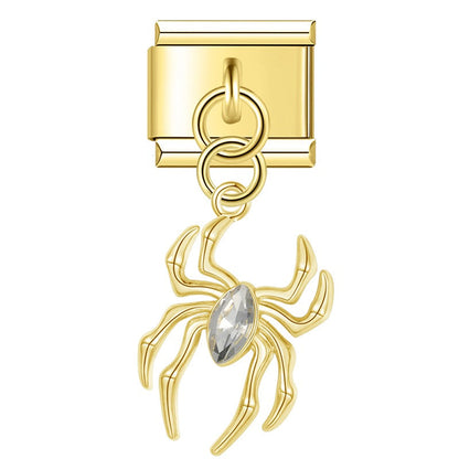 Enamel Flamingo & Tropical Bird Dangle Charm for Charm Bracelets