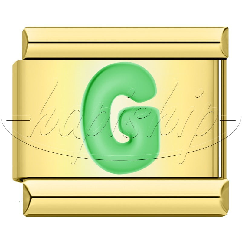 Golden Green 26 Letter DJ2024