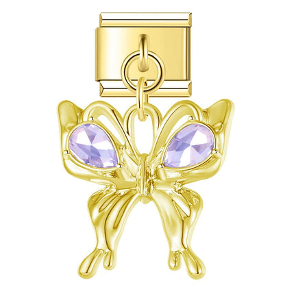 Crystal Teardrop Birthstone Dangle Charm